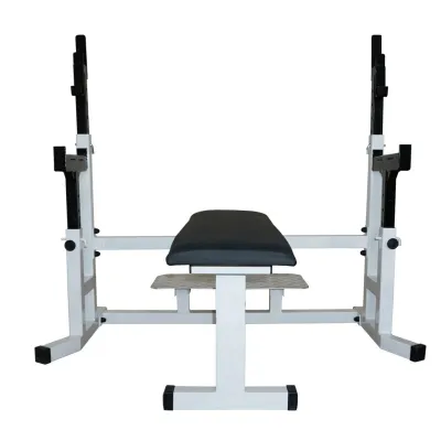 Скамья горизонтальная профессиональная для жима со страховкой и платформой 50 на 50 мм. - 2 - Robinzon.ua
