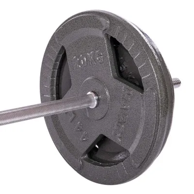 Штанга прямая со стальными блинами на 115 кг длина-1,8м Sport 2431-115 - 3 - Robinzon.ua