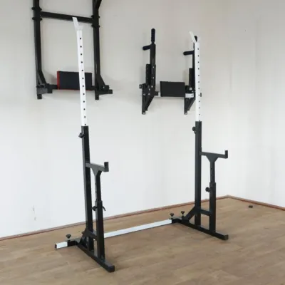 Скамья для жима регулируемая 40 на 40 мм + Стойки со страховочными упорами 50 на 50 мм - 4 - Robinzon.ua