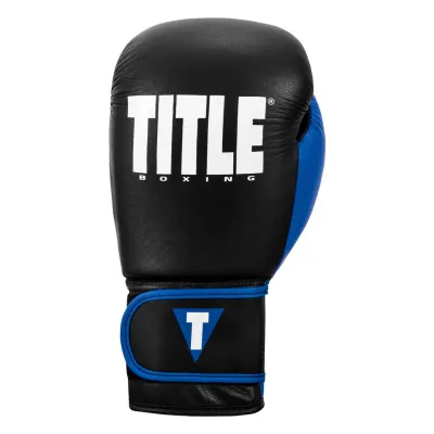 Боксерські рукавиці TITLE Boxing Dynamic Strike Black/Blue 14 oz - 2 - Robinzon.ua