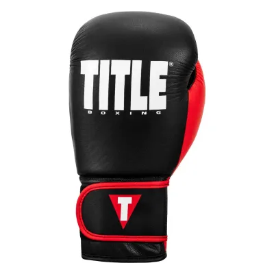 Боксерские перчатки TITLE Boxing Dynamic Strike Black/Red 12 oz - 2 - Robinzon.ua