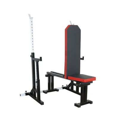 Скамья для жима регулируемая 40 на 40 мм + Стойки со страховочными упорами 50 на 50 мм - 5 - Robinzon.ua