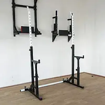 Скамья для жима регулируемая 40 на 40 мм + Стойки со страховочными упорами 50 на 50 мм - 6 - Robinzon.ua