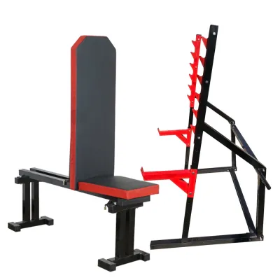 Скамья для жима регулируемая 40 на 40 мм + Стойки для приседания под штангу 50 на 50 мм - 5 - Robinzon.ua