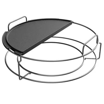 Плита, чугунная плита 23х46x1см для гриля L Big Green Egg 122988 (CIGHL / 104090) - 5 - Robinzon.ua