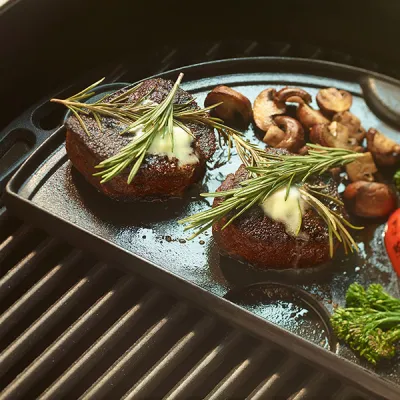 Плита, чугунная сковорода 60x30см для гриля XL Big Green Egg 122995 (CIGHXL / 116406) - 1 Плита, чугунная сковорода 60x30см для гриля XL Big Green Egg 122995 (CIGHXL / 116406) - 1 - Robinzon.ua