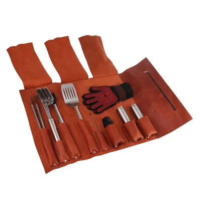 Крутка для барбекю инструментов кожаная TM GRILLI 77716. - 2 Крутка для барбекю инструментов кожаная TM GRILLI 77716. - 2 - Robinzon.ua