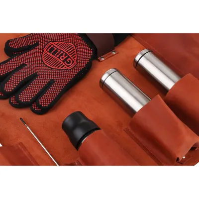 Крутка для барбекю инструментов кожаная TM GRILLI 77716. - 3 Крутка для барбекю инструментов кожаная TM GRILLI 77716. - 3 - Robinzon.ua