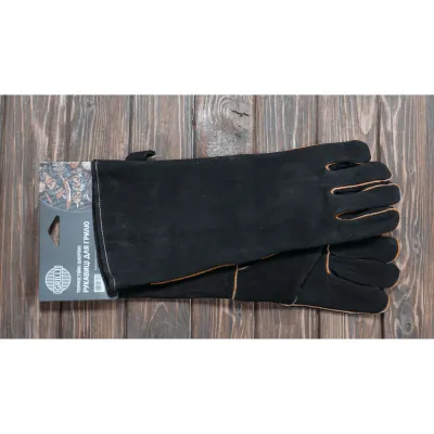 Термостійкі шкіряні рукавички для гриля 2 шт. GRILLI 777702 - 4 Термостійкі шкіряні рукавички для гриля 2 шт. GRILLI 777702 - 4 - Robinzon.ua