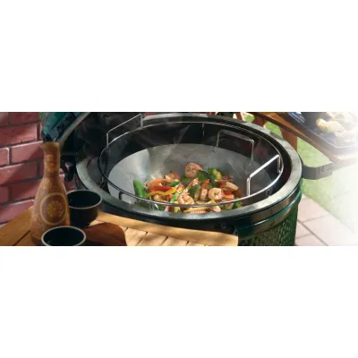 Вок стальной 43см Carbon Steel Wok Big Green Egg 120779. - 2 - Robinzon.ua