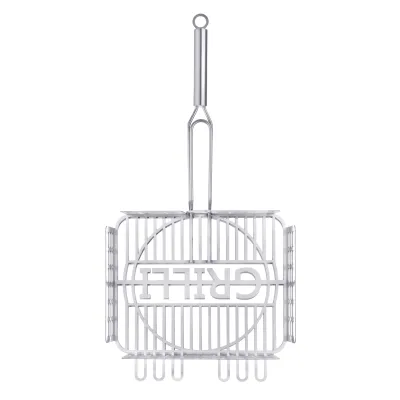 Решітка-гриль для барбекю з харчової нержавіючої сталі 1.5мм 31*26см GRILLI 777766 - 1 - Robinzon.ua