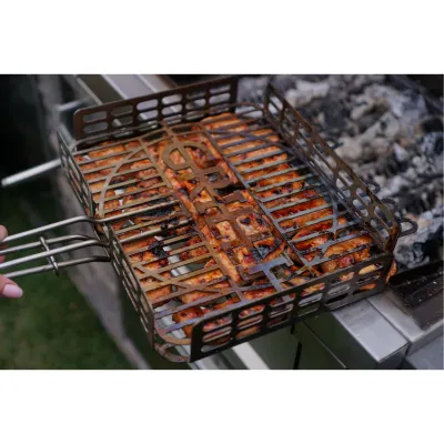 Решітка-гриль для барбекю з харчової нержавіючої сталі 1.5мм 31*26см GRILLI 777766 - 4 - Robinzon.ua