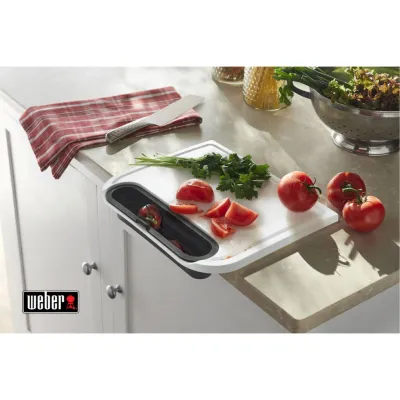 Дошка для нарізки, пластикова з лотком Weber 7032 - 2 - Robinzon.ua