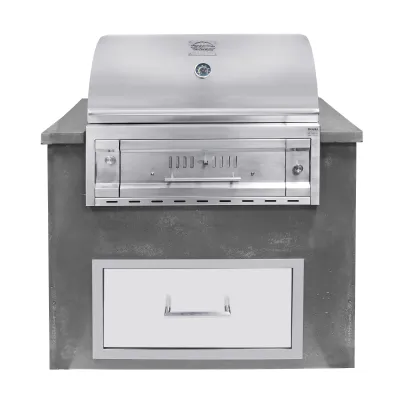 Угольно-древесный гриль, встраиваемый Fiery Fish тм GRILLI. - 4 - Robinzon.ua