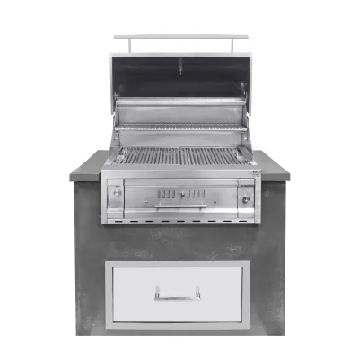 Угольно-древесный гриль, встраиваемый Fiery Fish тм GRILLI. - 5 - Robinzon.ua