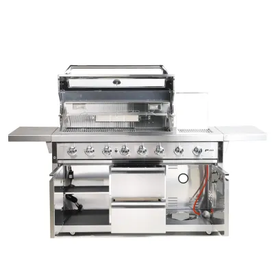 Газовый гриль SANTOS P-618, с боковыми и задними горелками, нержавеющая сталь 900327. - 3 Газовый гриль SANTOS P-618, с боковыми и задними горелками, нержавеющая сталь 900327. - 3 - Robinzon.ua