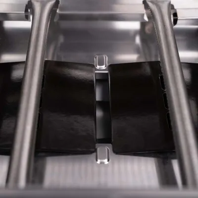 Газовый гриль SANTOS S-418 All Black, с боковыми и задними горелками, черный полностью 890055. - 6 - Robinzon.ua