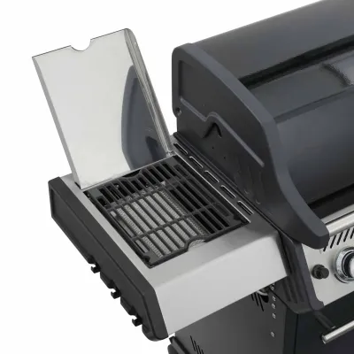 Газовый гриль SANTOS S-418 Black, с боковыми и задними горелками, черный 900297. - 2 - Robinzon.ua