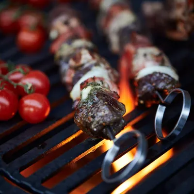 Набір шампурів з підставкою SANTOS, 6 шт, підставка, нержавіюча сталь 897597 - 2 Набір шампурів з підставкою SANTOS, 6 шт, підставка, нержавіюча сталь 897597 - 2 - Robinzon.ua