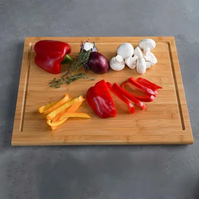 Разделочная доска SANTOS, бамбук 45 х 34,5 х 2,5 см 899232. - 2 - Robinzon.ua