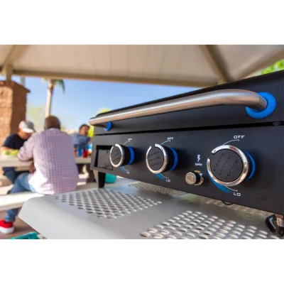 Портативний газовий гриль-планча Pit Boss Ultimate, на 3 пальники, зйомний, зі столом, 10810 - 2 - Robinzon.ua