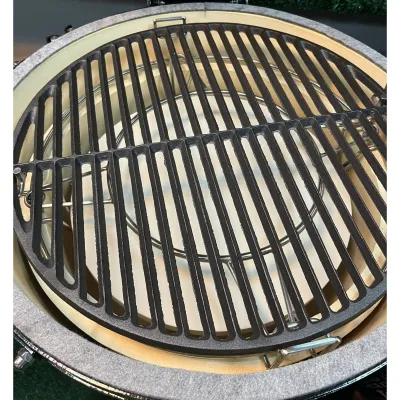 Комплект из камня, чугунной решетки и двухуровневой системы из нержавеющей стали для керамических грилей 47 см GRILLI 006035. - 1 - Robinzon.ua