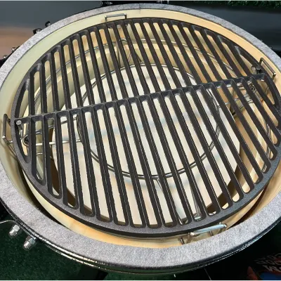 Комплект из камня, чугунной решетки и двухуровневой системы из нержавеющей стали для керамических грилей 47 см GRILLI 006035. - 2 - Robinzon.ua