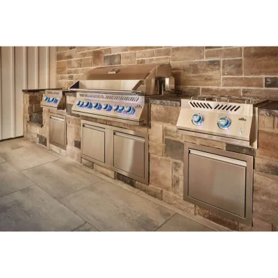 Надпотужна подвійна конфорка для вбудовування з кришкою з нержавіючої сталі Napoleon BIB18PBPSS-CE - 6 - Robinzon.ua