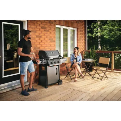 Газовый гриль Freestyle 365 с боковым горелкой Sizzle Zone и дверкой, графитовый F365DSIBPGT-RU. - 4 - Robinzon.ua