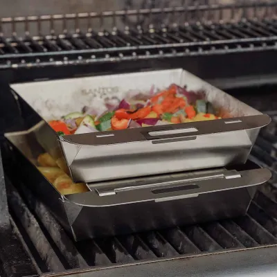 Набір вок-кошиків для гриля SANTOS, нержавіюча сталь 237253 - 4 - Robinzon.ua