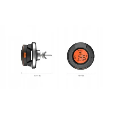 Цифровий Bluetooth термометр в кришку гриля с 2-ма щупами GRILLI 555501 - 1 - Robinzon.ua