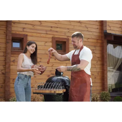 Керамический угольный гриль Primo Large Round All in One PGCRCG. - 2 - Robinzon.ua