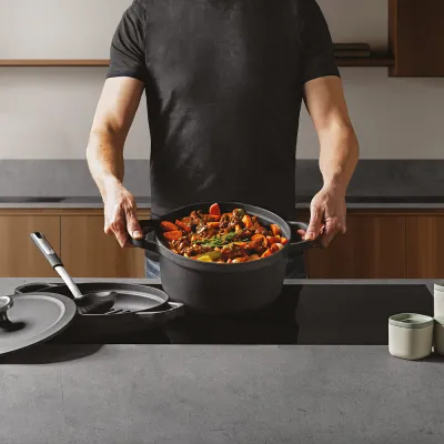 Кастрюля BergHoff Leo Graphite, чугун, диам. 24 см, 5,7 л 3950466. - 4 - Robinzon.ua