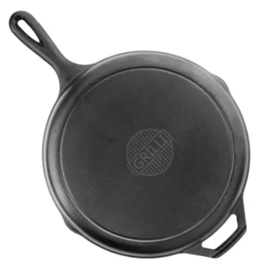 Чавунна гриль-сковорода &Oslash;30 з ручкою см GRILLI 777179 - 4 - Robinzon.ua