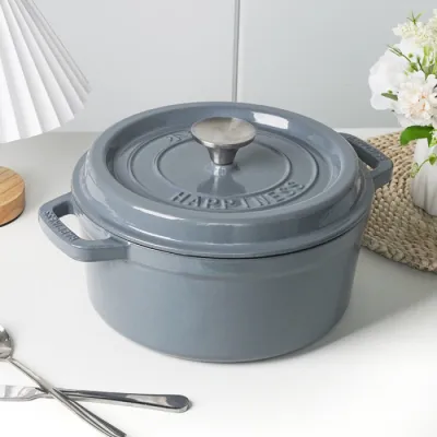 Чугунная сковорода с фарфоровым покрытием 5 л GRILLI 777210. - 1 - Robinzon.ua