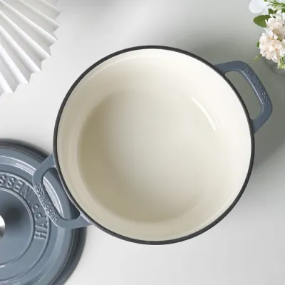 Чугунная сковорода с фарфоровым покрытием 5 л GRILLI 777210. - 2 - Robinzon.ua