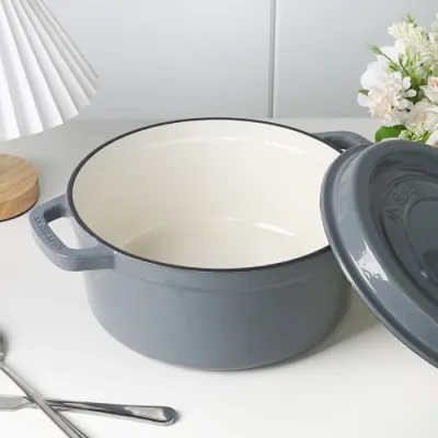 Чугунная сковорода с фарфоровым покрытием 5 л GRILLI 777210. - 3 - Robinzon.ua