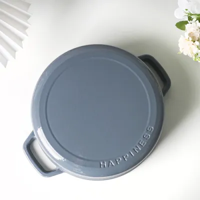 Чугунная сковорода с фарфоровым покрытием 5 л GRILLI 777210. - 4 - Robinzon.ua