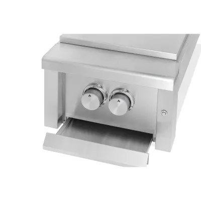 Подвійна вбудована конфорка з кришкою GRILLI 888004 - 2 - Robinzon.ua