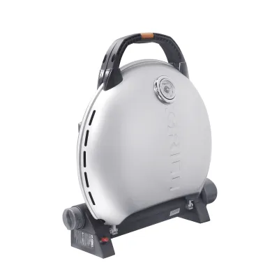Портативный переносной газовый гриль O-GRILL 600T, серебро + шланг в подарок! - 2 - Robinzon.ua
