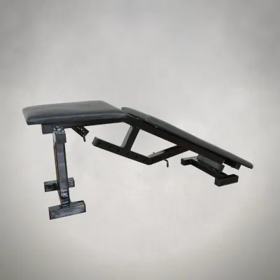 Скамья с отрицательным углом 40 на 40 мм + Стойки со страховкой 40 на 40 мм + брусья и штыри под блины - 1 - Robinzon.ua