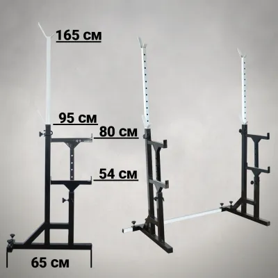 Скамья с отрицательным углом 40 40 мм + Стойки со страховкой 50 на 50 мм - 2 - Robinzon.ua
