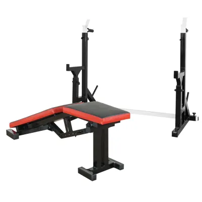 Скамья с отрицательным углом 40 40 мм + Стойки со страховкой 40 на 40 мм + брусья и штыри под блины - 5 - Robinzon.ua