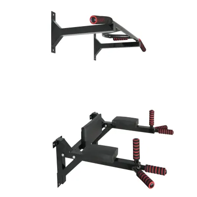 Турник брусья пресс стационарный 3 в 1 KZ-552 Спортивные стенки и турники для дома Черный - 2 - Robinzon.ua
