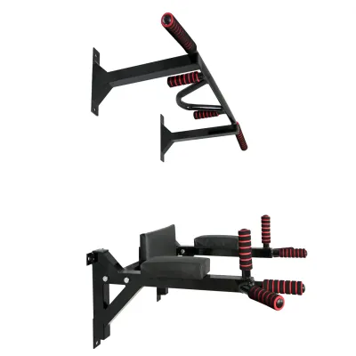 Турник брусья пресс стационарный 3 в 1 KZ-552 Спортивные стенки и турники для дома Черный - 3 - Robinzon.ua