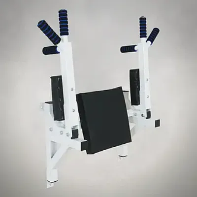 Турник брусья пресс стационарный 3 в 1 KZ-555 Спортивные стенки и турники для дома Белый - 2 - Robinzon.ua