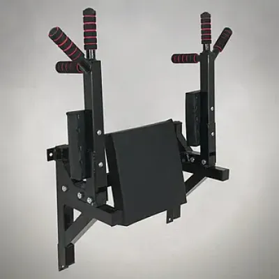 Турник брусья пресс стационарный 3 в 1 KZ-556 Спортивные стенки и турники для дома Черный - 1 - Robinzon.ua