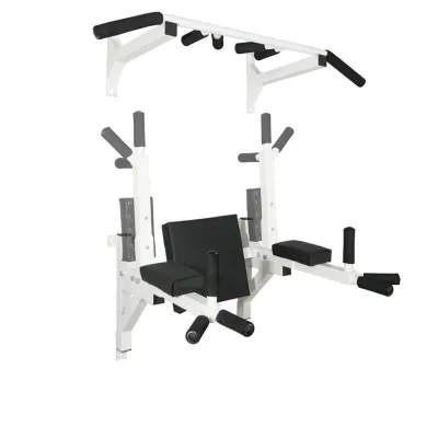 Турник брусья пресс стационарный 3 в 1 KZ-557 Спортивные стенки и турники для дома Белый - 1 - Robinzon.ua