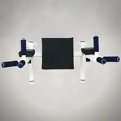 Турник брусья пресс стационарный 3 в 1 KZ-557 Спортивные стенки и турники для дома Белый - 4 - Robinzon.ua