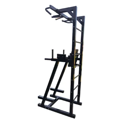 Турник + пресс + брусья шведская стенка 60х60 мм KZ-837 Черный Спортивные стенки и турники для дома разборная - 4 - Robinzon.ua